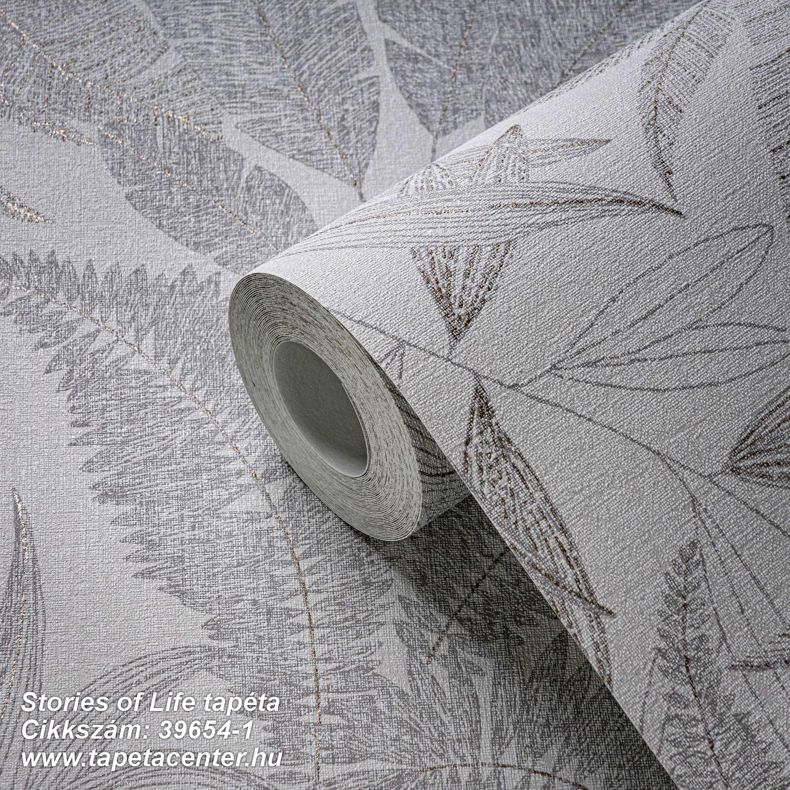 Természeti mintás,textil hatású,szürke,lemosható,vlies tapéta 